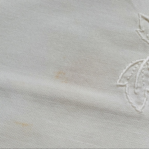 Bedding 2 Embroidered Cream Cotton Pillowcases Poshmark